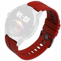 pasek 22 mm smartwatch z logo g.rossi - czerwony