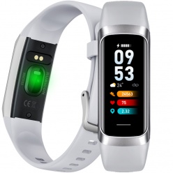 smartwatch smartband rubicon rncf05 srebrny