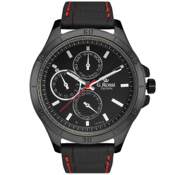zegarek g. rossi exclusive - cente - 11407a-1a3 czarny ck