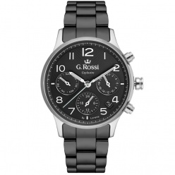 zegarek damski g. rossi exclusive tokia 11643b-1a1 - czarny sk