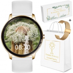 zegarek dziecięcy rubicon smartwatch - złoty  komunia