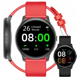 zegarek g. rossi smartwatch sw010 czerwony/czarny