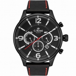 zegarek męski g. rossi exclusive - verg - e11419a-1a3 - czarny ck