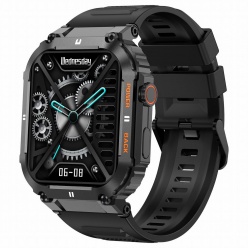 zegarek męski smartwatch gravity luton gt6-1 czarny/gumowy czarny