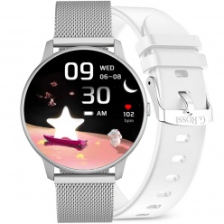 zegarek smartwatch g. rossi sw015-3 + biały pasek