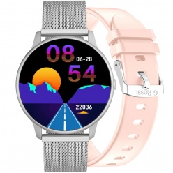 zegarek smartwatch g. rossi sw015-3  + różowy pasek
