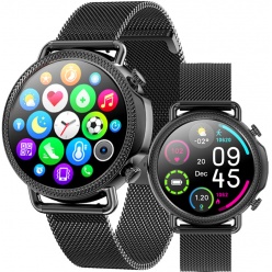 zegarek smartwatch rubicon - rnbe74 czarny