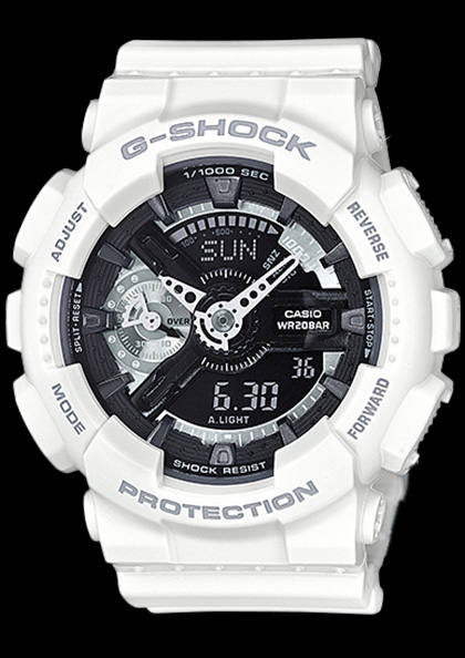 Zegarek unisex Casio G-SHOCK GMA-S110CW-7A1 + PUDEŁKO - 2130 - alleTime