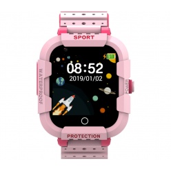 dziecięcy smartwatch różowy gps - wifi - nanosim 4g 