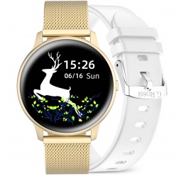 zegarek smartwatch g. rossi sw015-5 + biały pasek