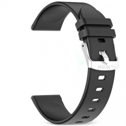 Pasek 20 mm Smartwatch z logo G.Rossi - czarny
