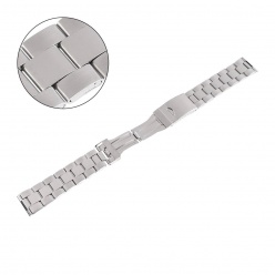 stalowa bransoleta do zegarka srebrna 22 mm pacific