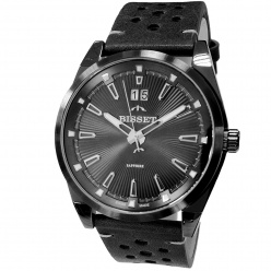 szwajcarski zegarek męski bisset bscf40 czarny szafir