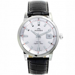 szwajcarski zegarek męski bisset bsce62-8a szafirowe szkło