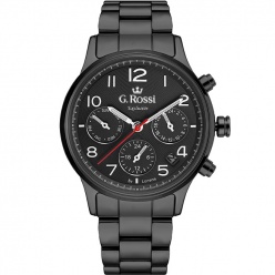 zegarek damski g. rossi exclusive tokia 11643b-1a5 - czarny ck