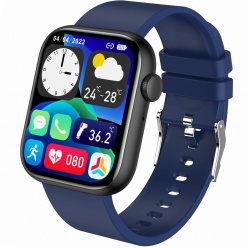 zegarek damski smartwatch gravity gt3-5 black/d.blue - livia