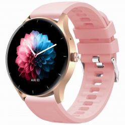 zegarek damski smartwatch - gt2-1 różowy - pełny dotyk 