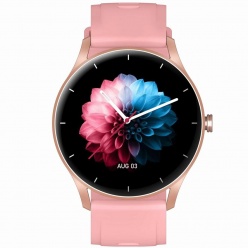 zegarek damski smartwatch - operia  różowy - pełny dotyk 