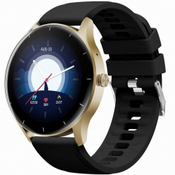 zegarek damski smartwatch - gt2-3 czarny/ zł koperta
