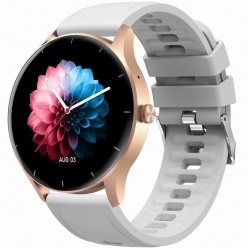 zegarek damski smartwatch - gt2-5 pink/gray rubber