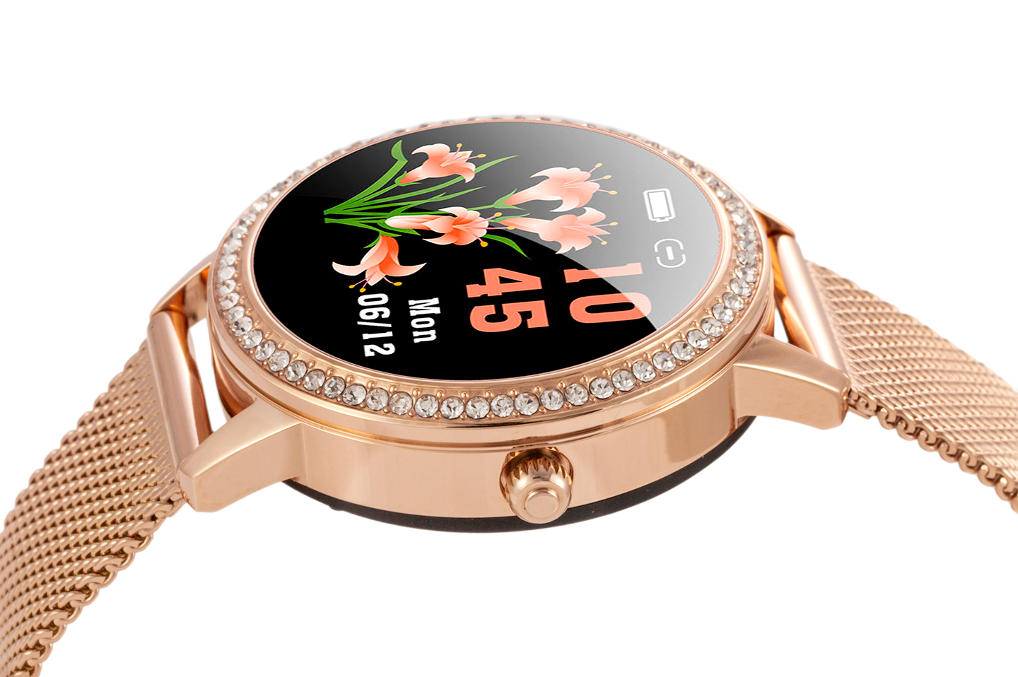 Zegarek damski SMARTWATCH RUBICON - RNBE63 Różowozłoty - Rosegold
