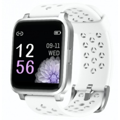 zegarek damski smartwatch rubicon - rnce58 - biały