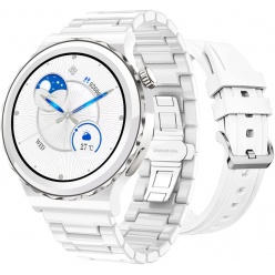 zegarek damski smartwatch rubicon e92 ceramika biały  + pasek