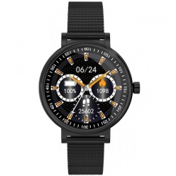 zegarek damski smartwatch rubicon - rnbe64 czarny