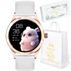 zegarek dziecięcy g. rossi  smartwatch - r. złoty + pasek silikonowy komunia