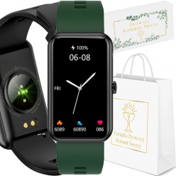 zegarek dziecięcy komunia smartwatch rubicon rnce83 black/green