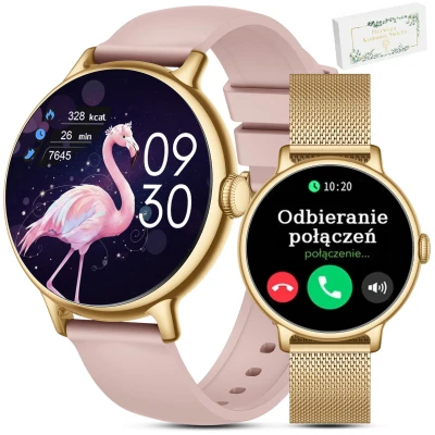 Zegarek dziecięcy Komunia SMARTWATCH Gravity GT33-1 GD/GD/PK PROF