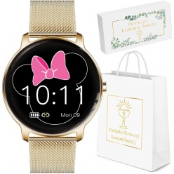 zegarek dziecięcy rubicon smartwatch - złoty  komunia