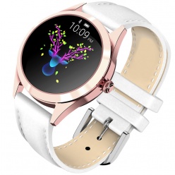 zegarek g. rossi smartwatch sw017-5f różowe złoto + biały pasek