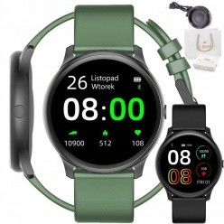 zegarek g. rossi smartwatch sw010 czarny/zielony