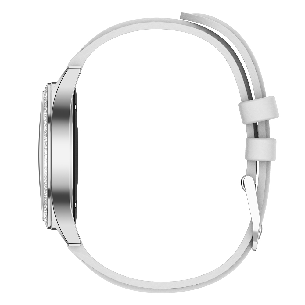 Zegarek G. ROSSI  SMARTWATCH - srebrny + biały pasek