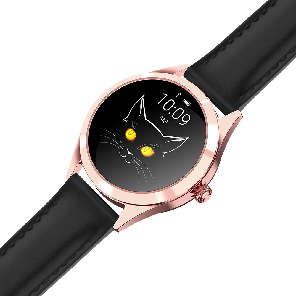 Zegarek G. ROSSI SMARTWATCH SW017-6 różowe złoto + czarny pasek