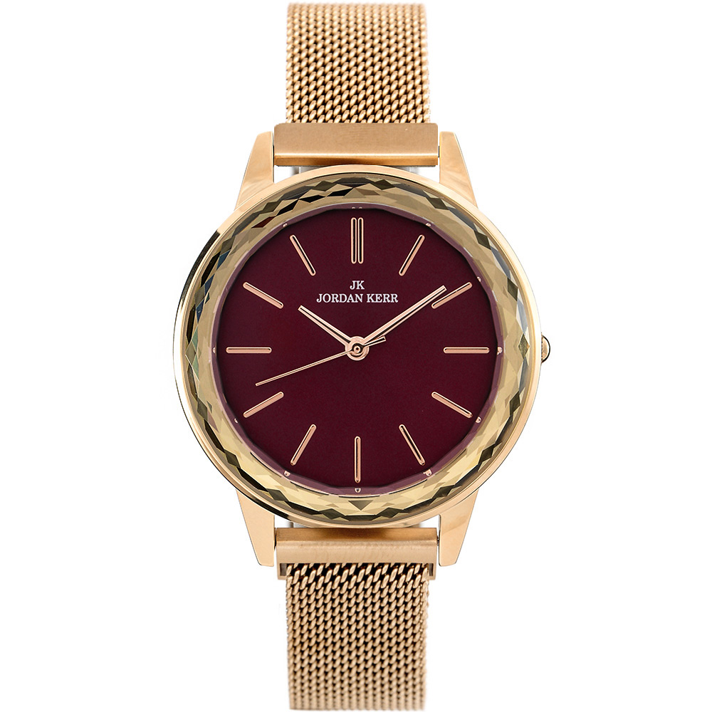 Zegarek damski Jordan Kerr -RAVE-L1012 - Różowozłoty bt - zapięcie magnes