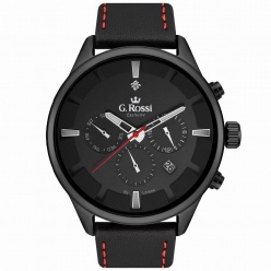 zegarek męski g. rossi exclusive - grot - e11658 - czarny ck