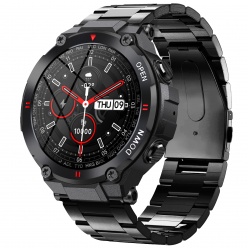 zegarek męski smartwatch gravity gt7-2  luxon czarny bransoleta
