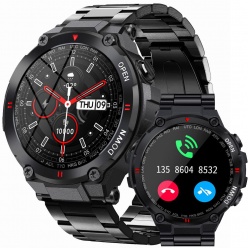 zegarek męski smartwatch gravity gt7-2  luxon czarny bransoleta