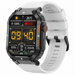 zegarek męski smartwatch gravity luton gt6-8 czarny/ biały gumowy