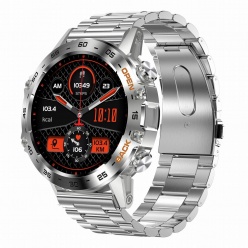 zegarek męski smartwatch gravity aston gt9-3 srebrny/srebrna bransoleta