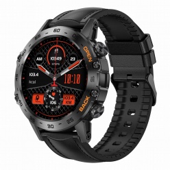 zegarek męski smartwatch gravity aston gt9-5 czarny/czarny skórzano-gumowy