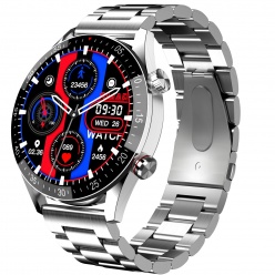 zegarek męski smartwatch gravity gt4-3 silver steel