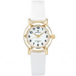 zegarek na komunię damski perfect - l248-7a -biały