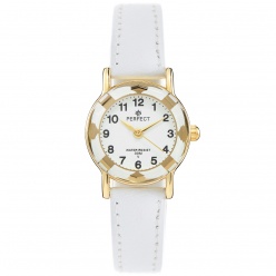 zegarek na komunię damski perfect - l248-5a -biały