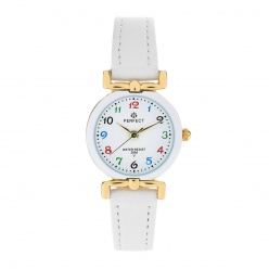zegarek na komunię damski perfect - lp004-01 -biały