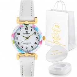 zegarek na komunię damski perfect - lp004-05 kolorowy