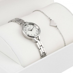 zegarek pacific komplet prezentowy x6126-2 srebrny
