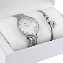zegarek pacific komplet prezentowy x6190-1 srebrny